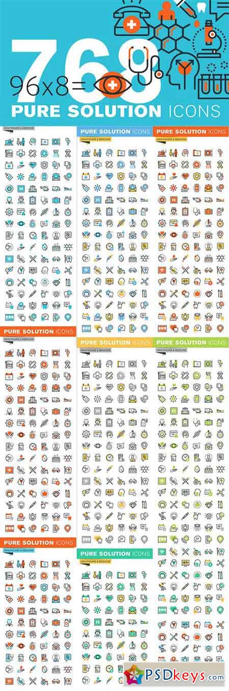 Set of Thin Line Icons of Healthcare 522311