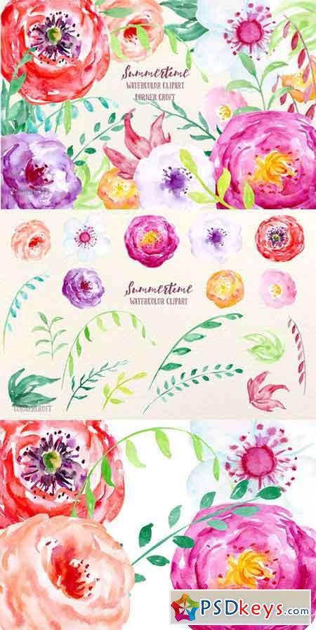 Watercolor Clipart Summertime 682340