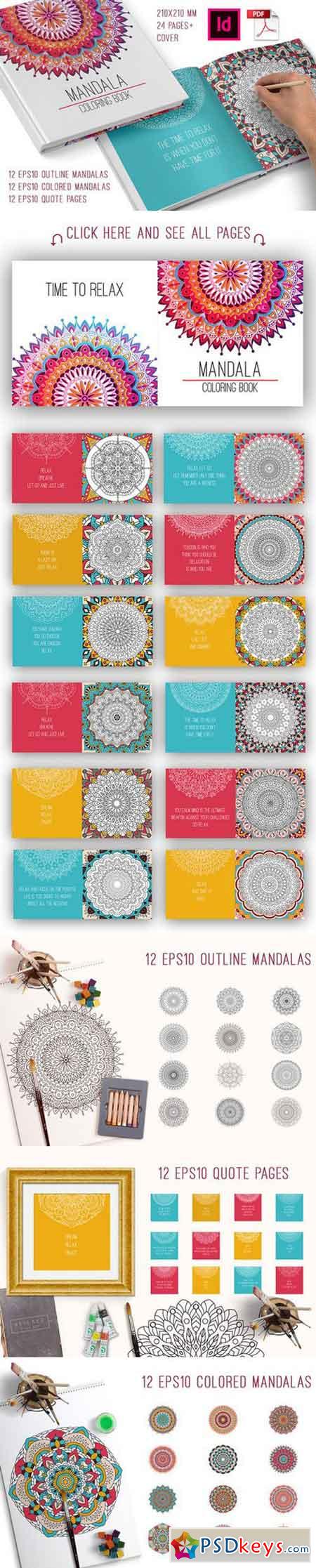 Mandala coloring book for adults 741732