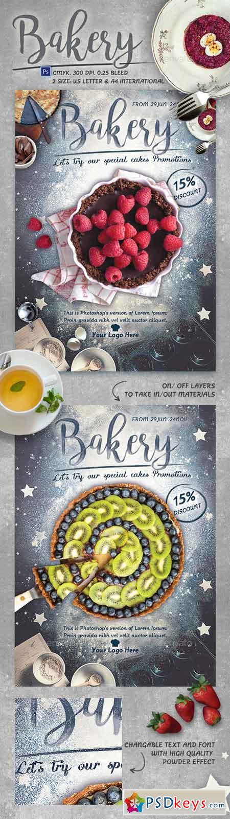 Bakery Promotion Flyer Template 15854476