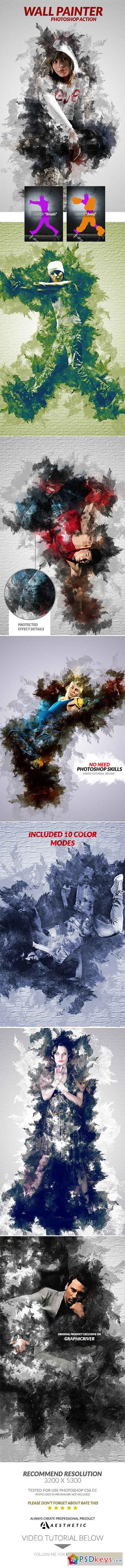 Wall Painter Photoshop Action 16410767