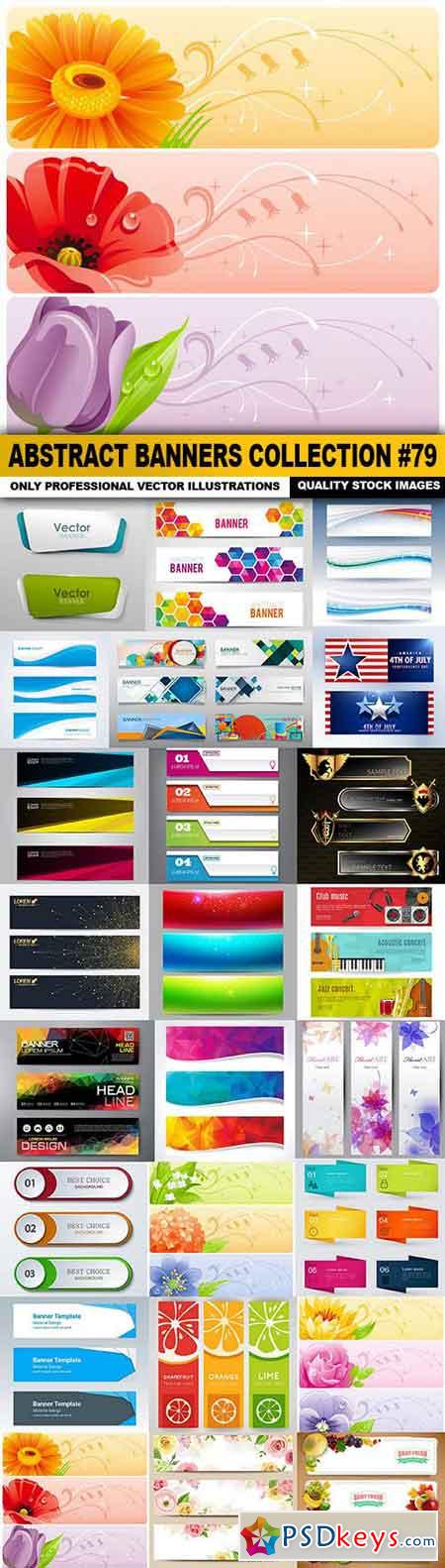 Abstract Banners Collection #79 - 25 Vectors