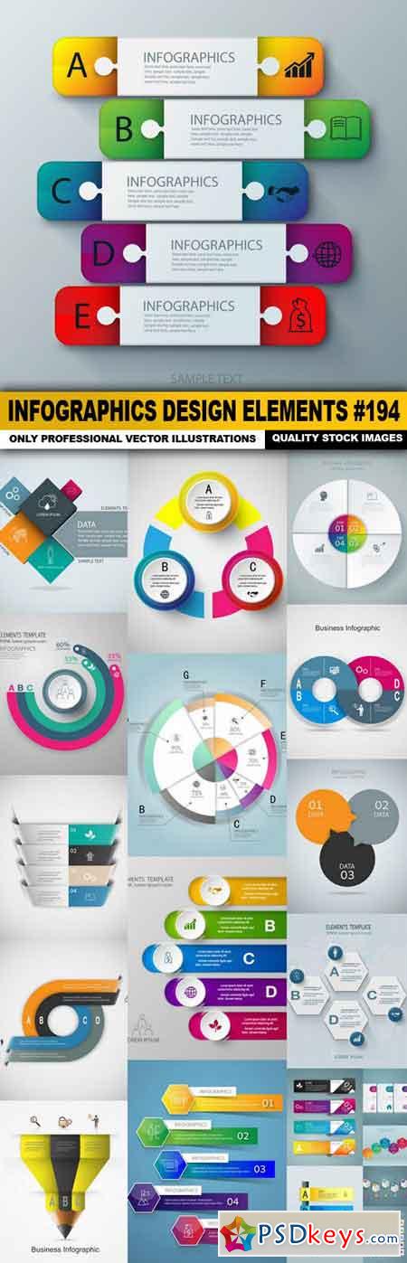 Infographics Design Elements #194 - 20 Vector