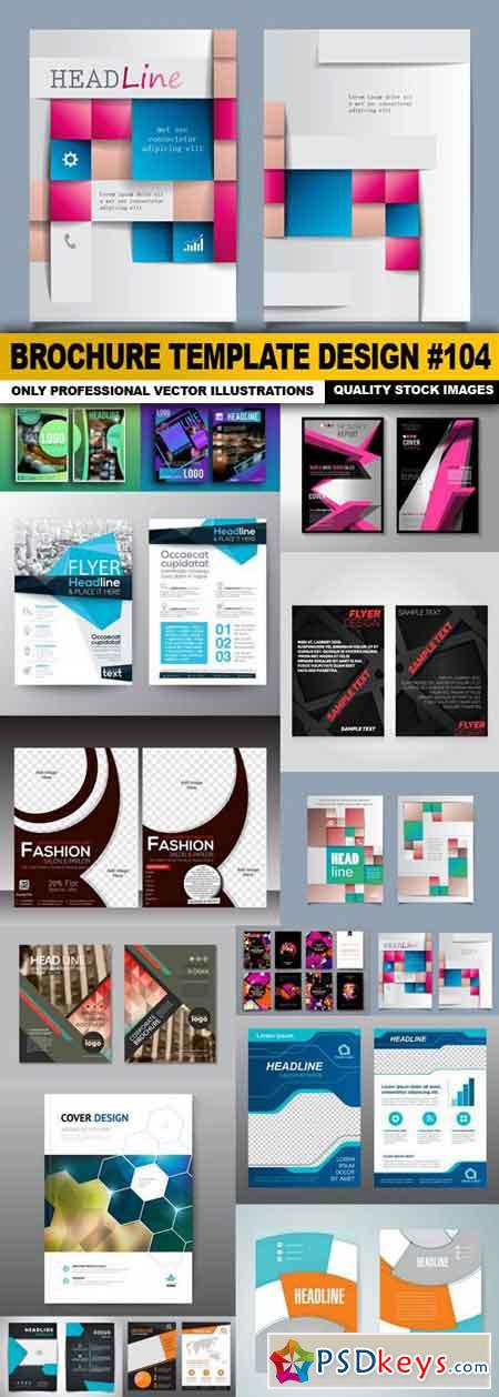 Brochure Template Design #104 - 15 Vector