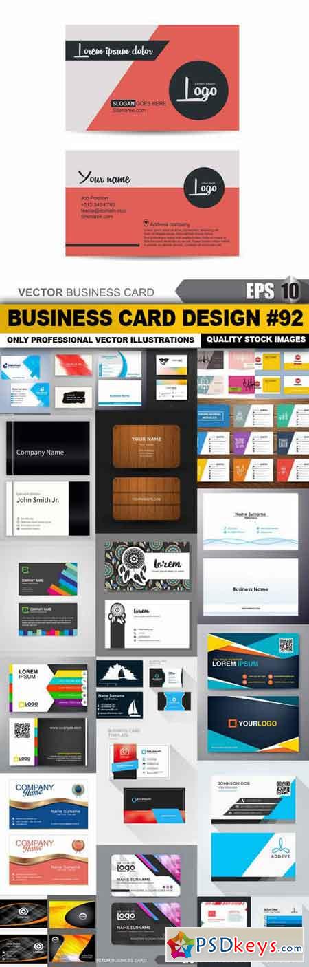 Business Card Design #92 - 25 Vector