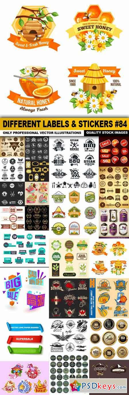 Different Labels & Stickers #84 - 25 Vector