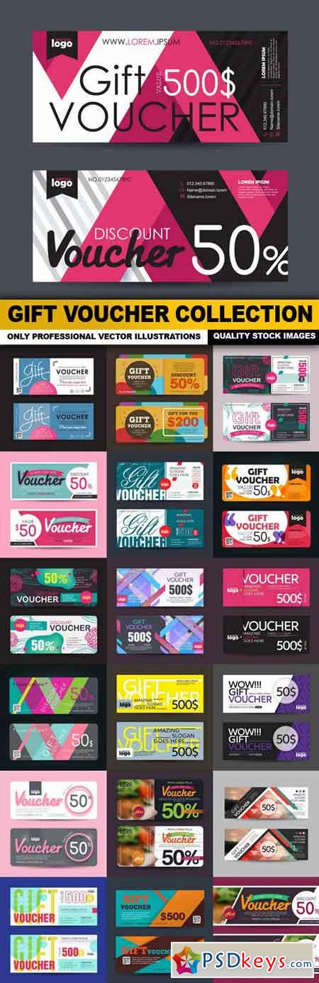 Gift Voucher Collection - 20 Vector