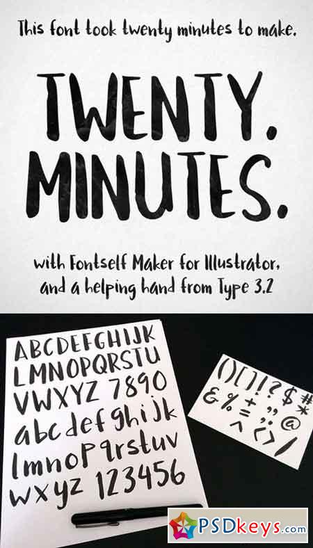 Twenty Minutes Font