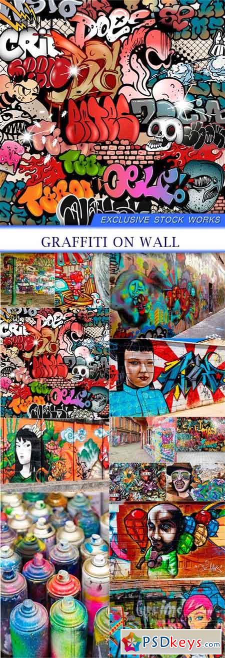 Graffiti on wall 13X JPEG