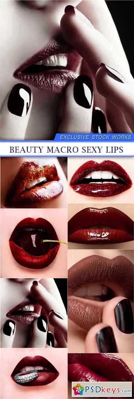 Beauty macro sexy lips 8X JPEG