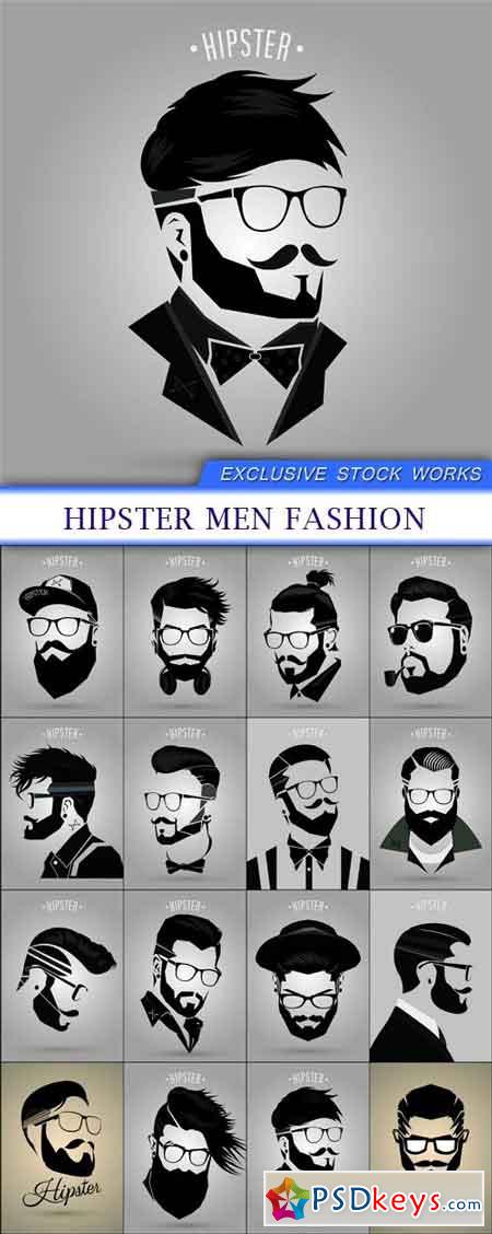 Hipster men fashion 16X EPS