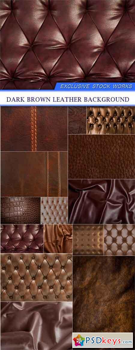Dark brown leather background 15X JPEG