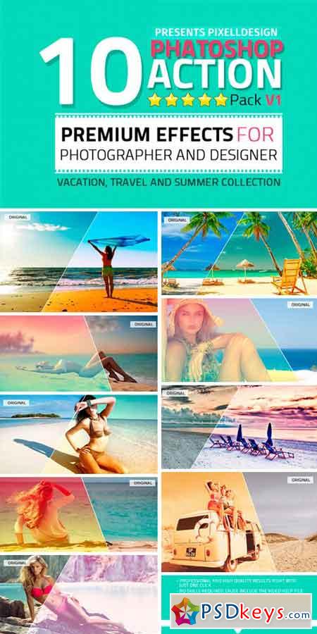 10 Photoshop Action Pack 222530