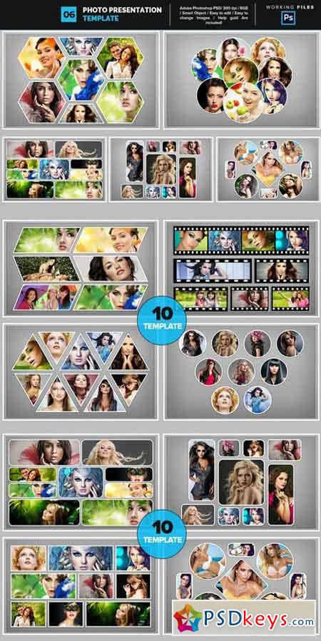 Photo Collage Template 06 752430
