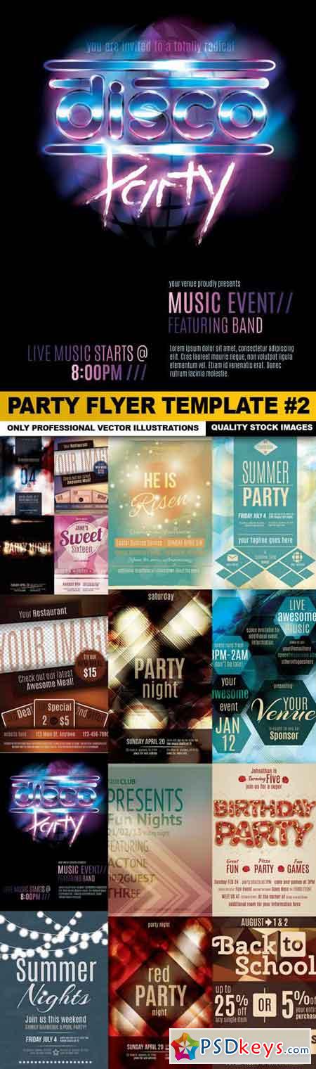 Party Flyer Template #2 - 15 Vector