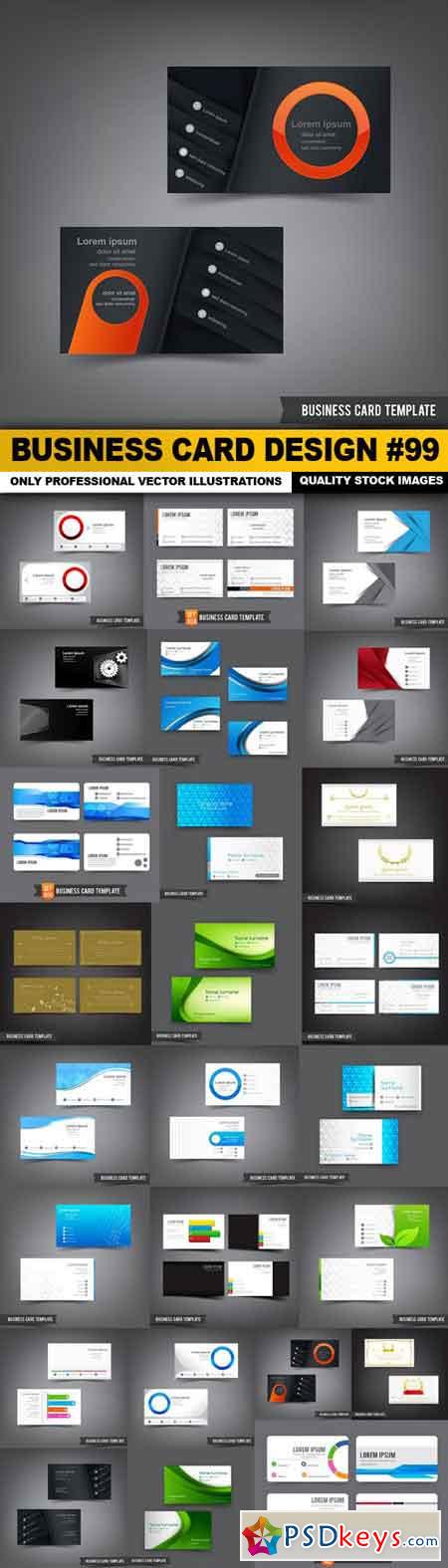 Business Card Design #99 - 25 Vector