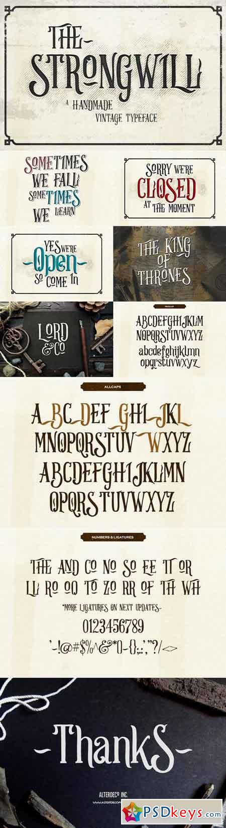 Strongwill Typeface 647806