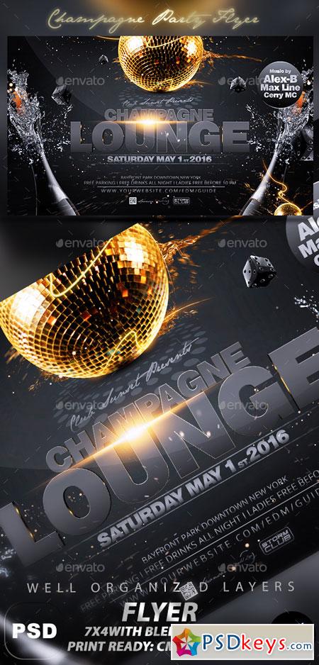 Champagne Party Flyer 11926684