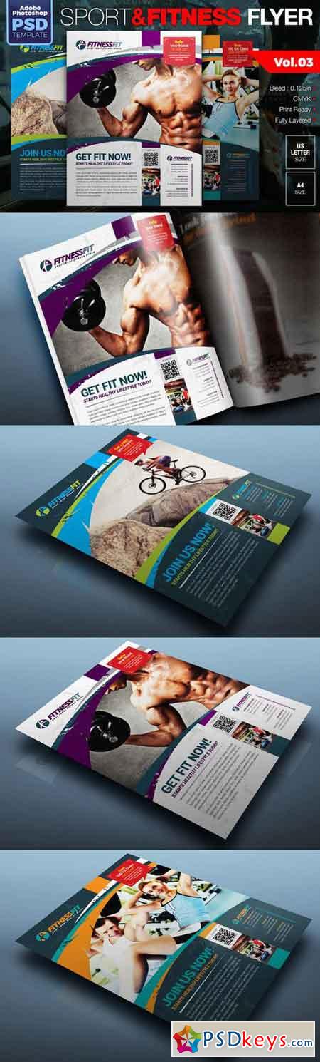 Sport & Fitness Flyer Vol.03 128955