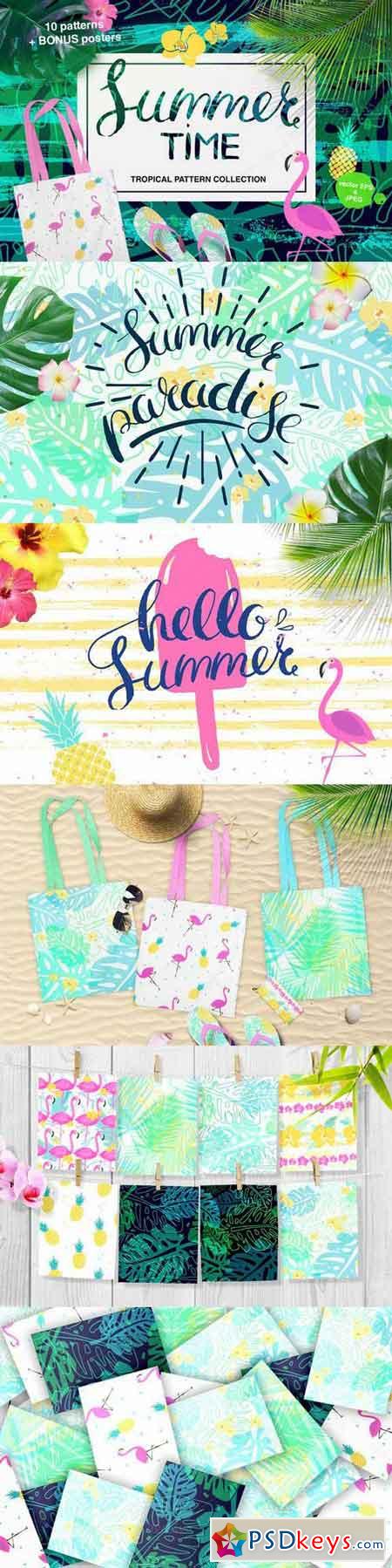Summertime set of tropical patterns 694036