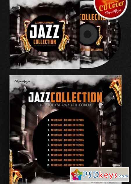 Jazz CD Cover PSD Template