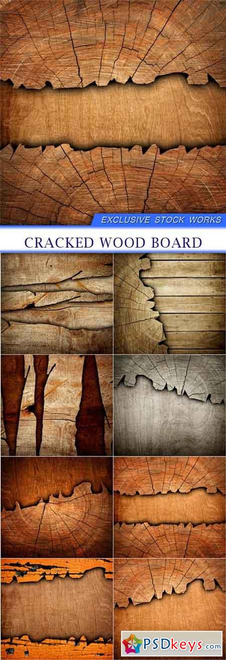 Cracked wood board 8X JPEG