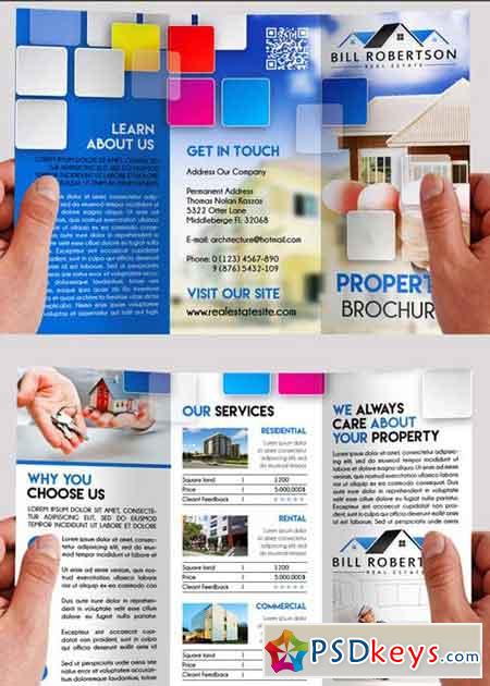 Real Estate V5 Premium Tri-Fold PSD Brochure Template