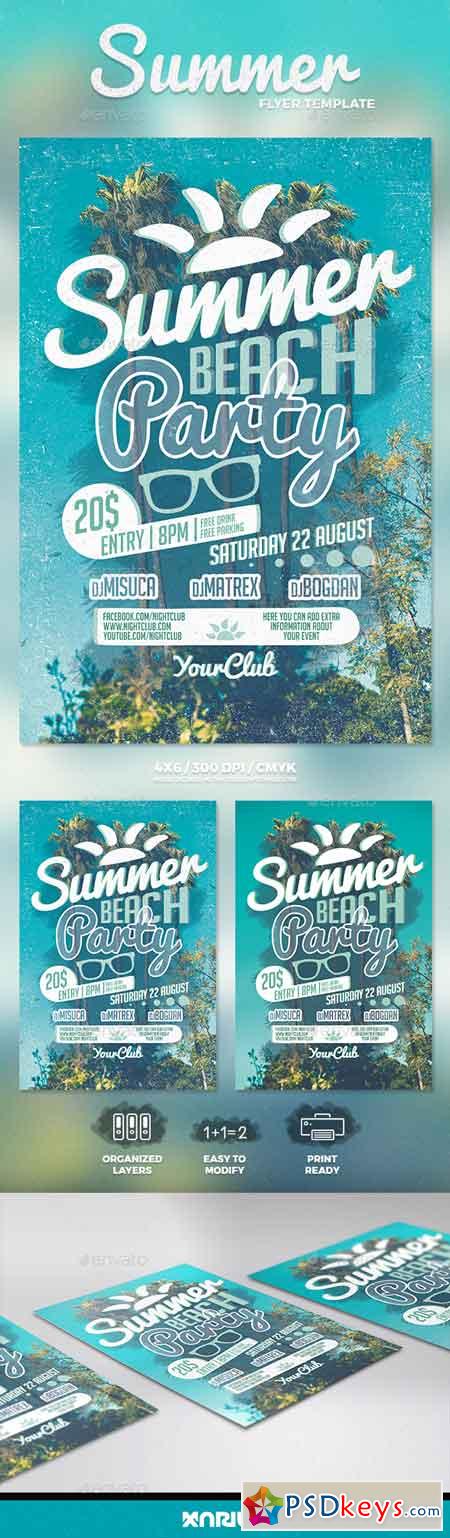 Summer Beach Party Flyer 16891339