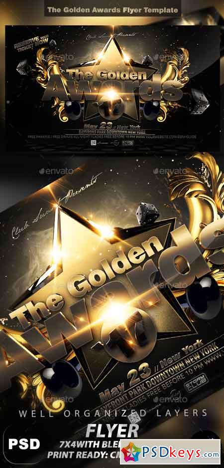 The Golden Awards Flyer Template 12064419