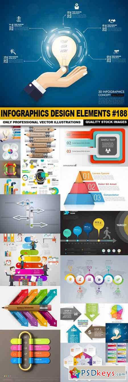 Infographics Design Elements #188 - 20 Vector