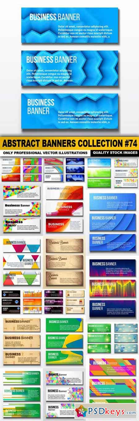 Abstract Banners Collection #74 - 25 Vectors