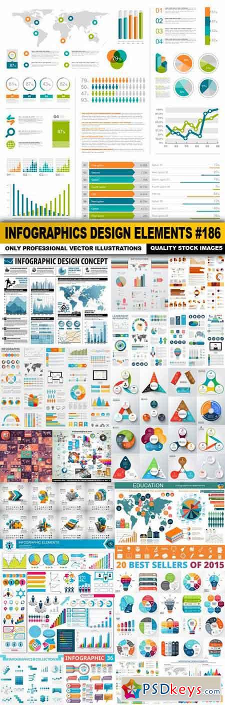 Infographics Design Elements #186 - 16 Vector