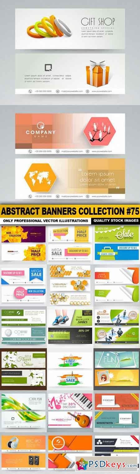 Abstract Banners Collection #75 - 20 Vectors