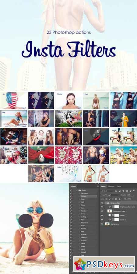 Photoshop Actions 23 InstaFilters 764282