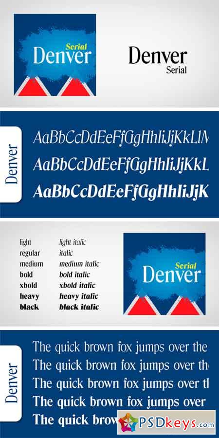 Denver Serial Font Family
