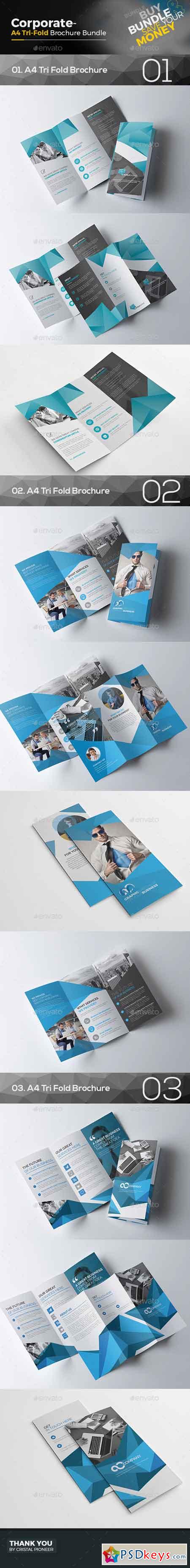 Corporate Tri Fold Brochure Bundle 16266534