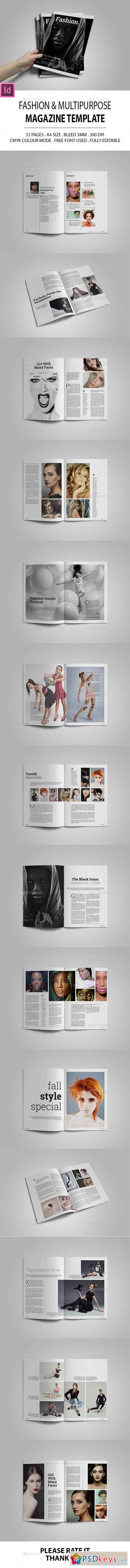 Fashion & Multipurpose Magazine Template 16261129