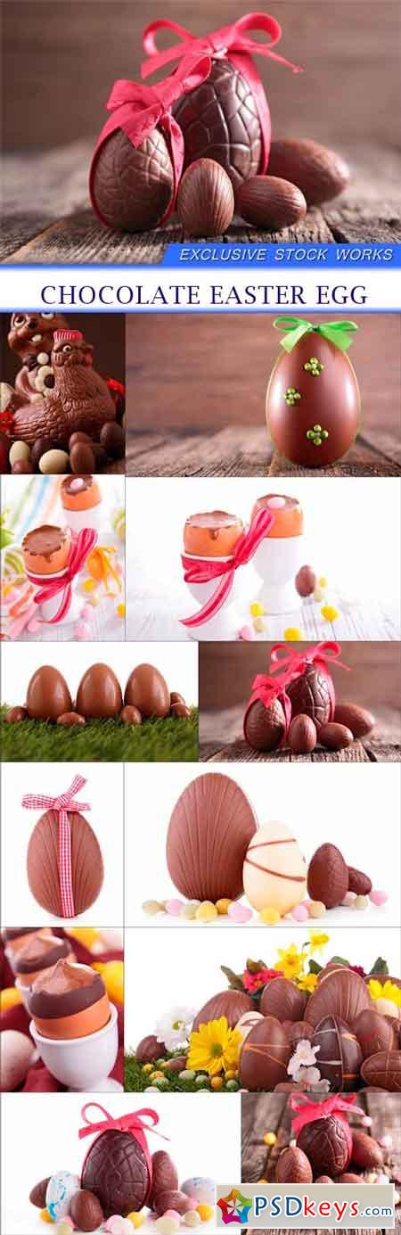 Chocolate easter egg 12X JPEG