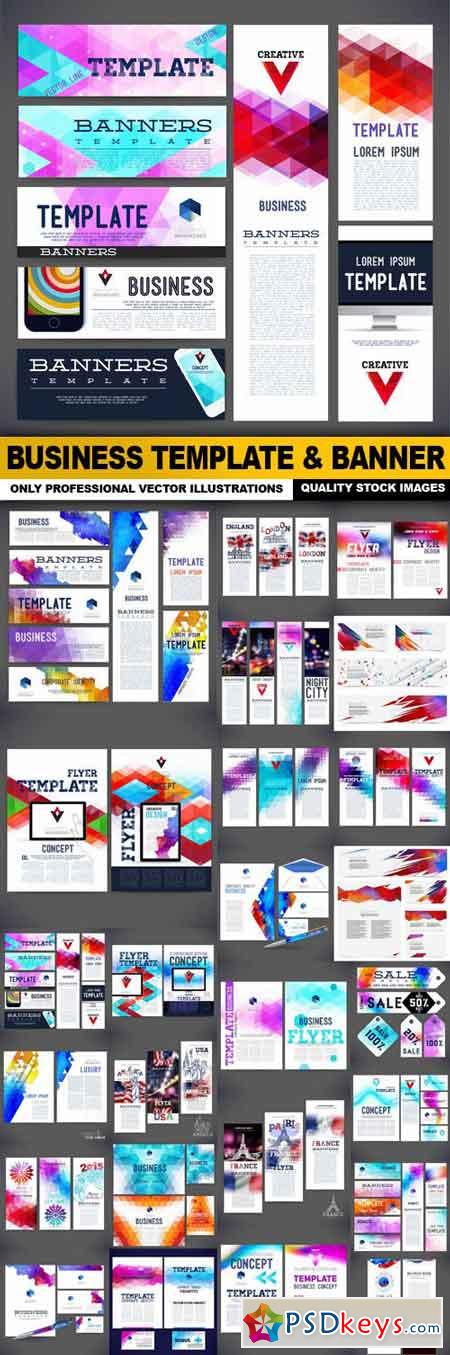 Business Template & Banner - 25 Vector