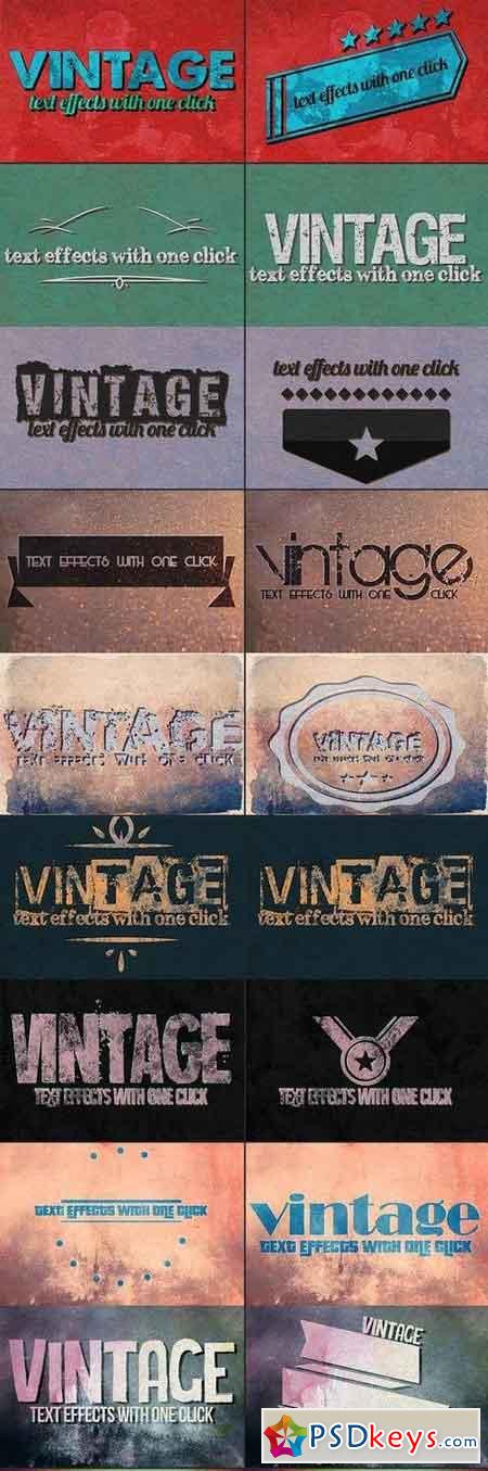 Vintage Text Effects Ver. 1 243409
