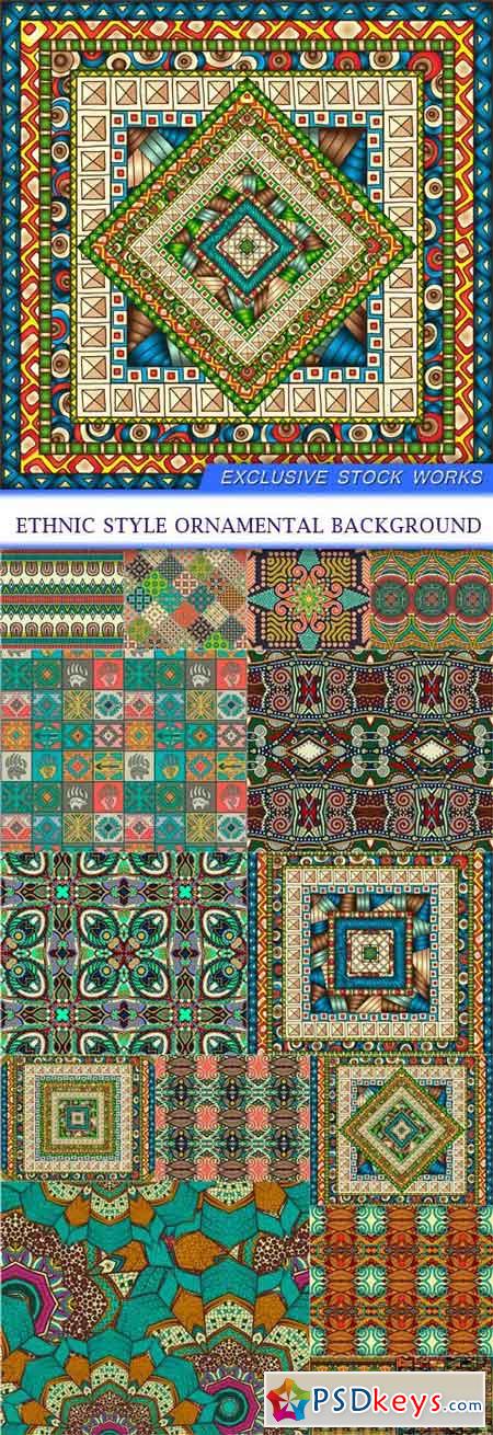Ethnic style ornamental background 15x EPS
