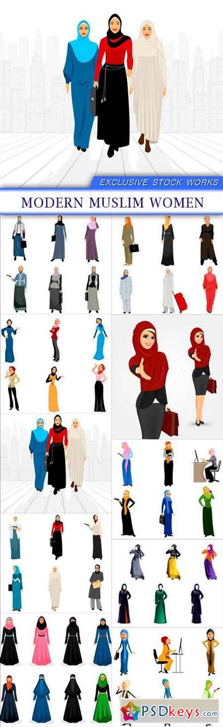 Modern muslim women 10X EPS