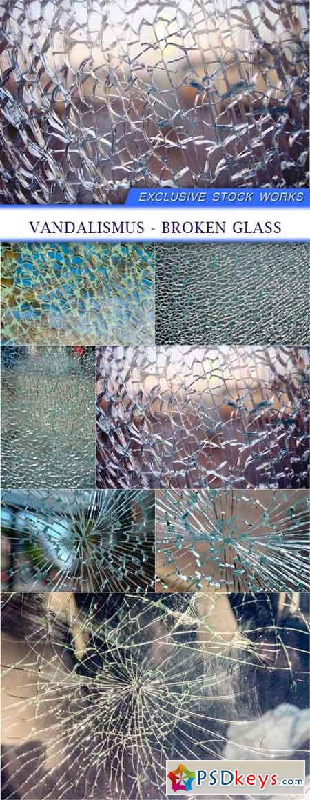 Vandalismus - broken glass 7X JPEG