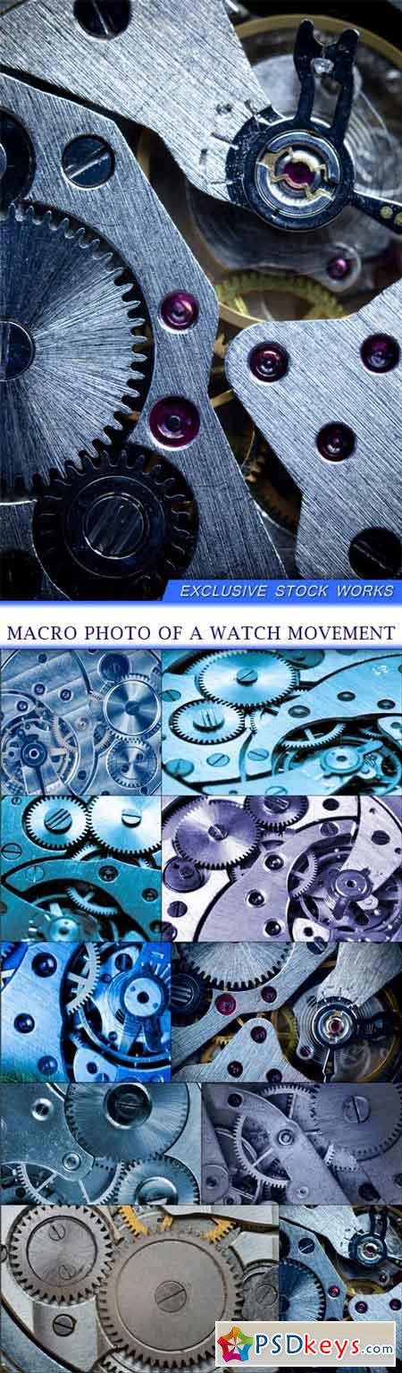Macro photo of a watch movement 10X JPEG