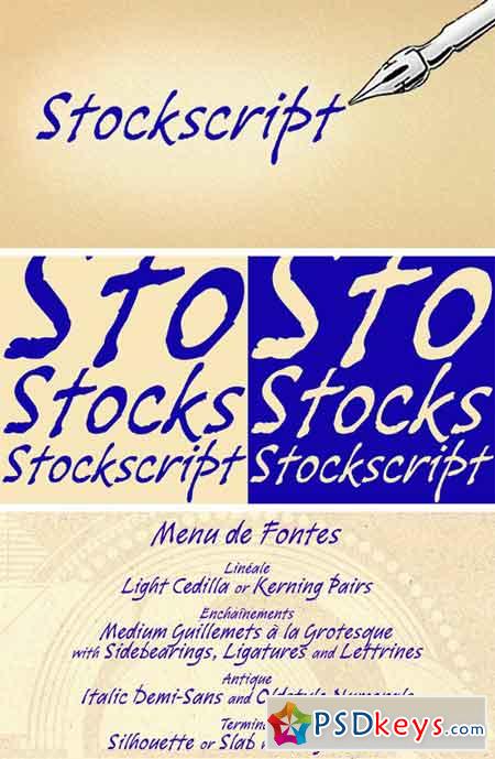 Stockscript Font