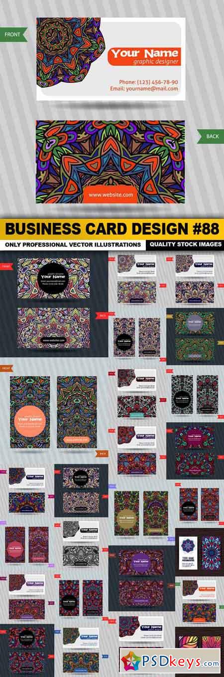 Business Card Design #88 - 25 Vector