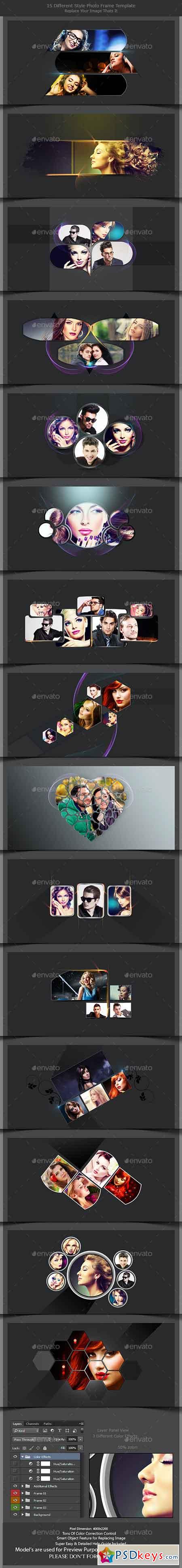 15 Different Styles Photo Frame Template 10925154