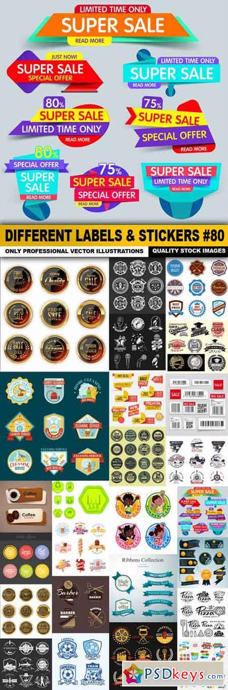 Different Labels & Stickers #80 - 25 Vector