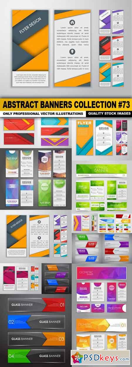 Abstract Banners Collection #73 - 15 Vectors