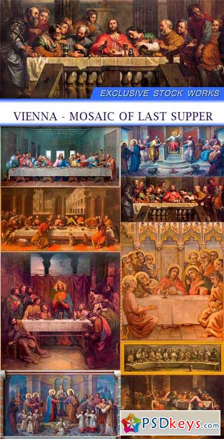 Vienna - Mosaic of Last supper 9X JPEG